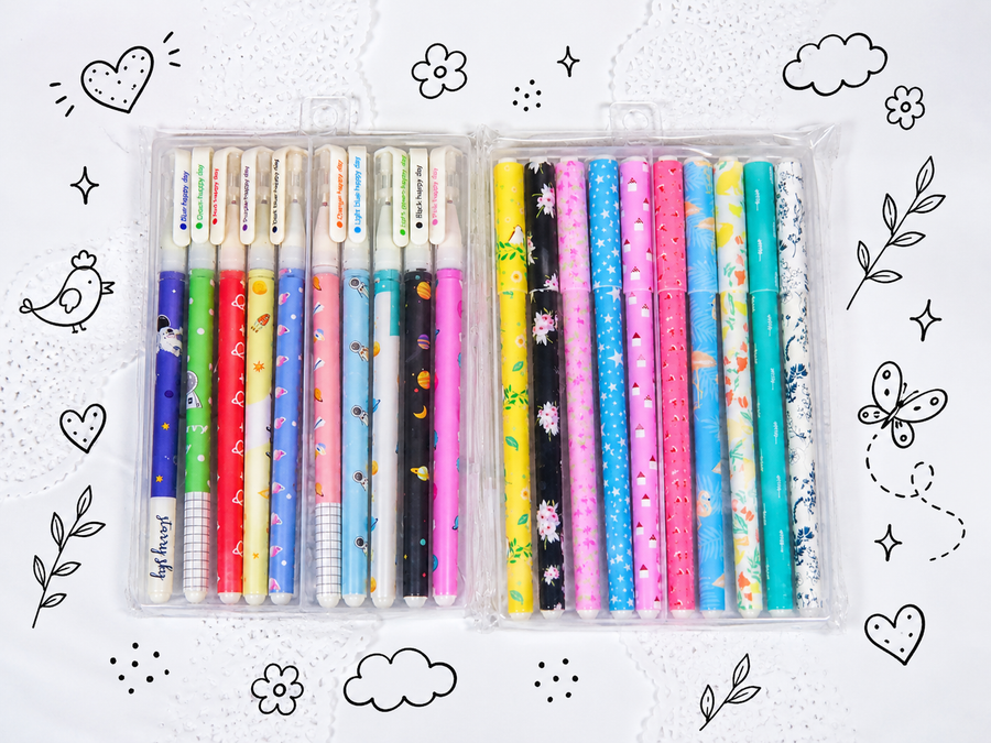 Set de 10 lápices de tinta gel