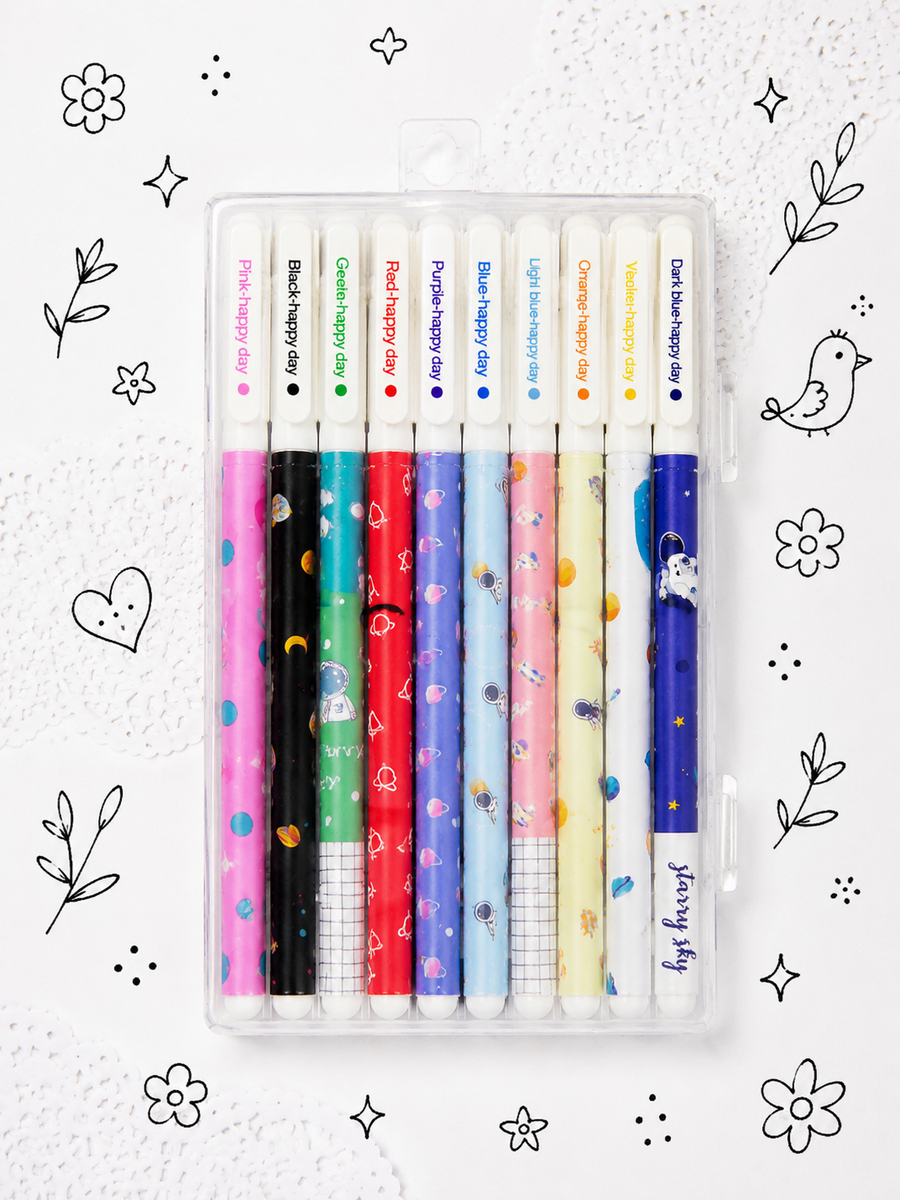 Set de 10 lápices de tinta gel