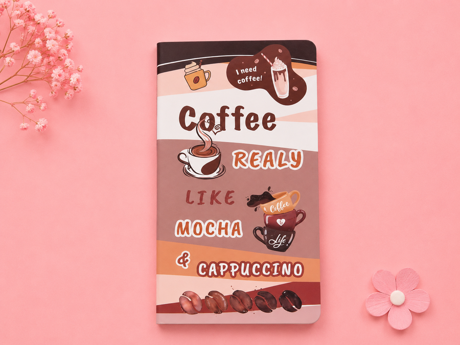 Portada de libreta temática café